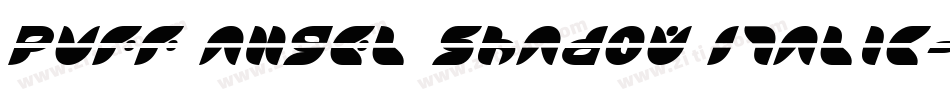 Puff Angel Shadow Italic字体转换